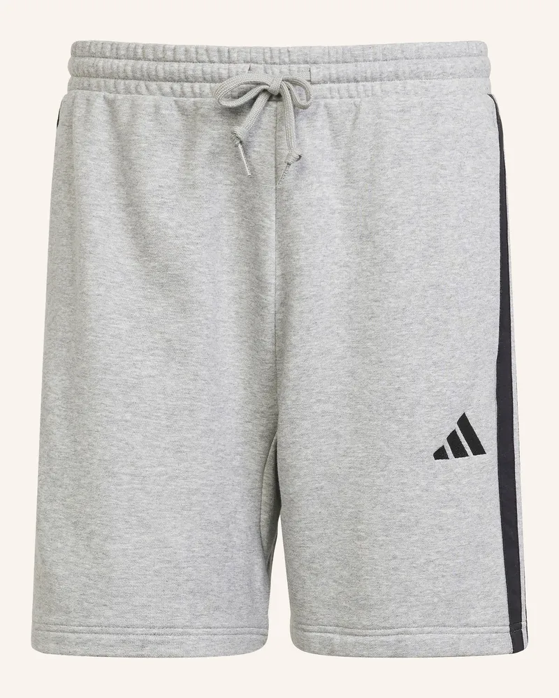 adidas Sweatshorts Essential 3-Stripes grau Hellgrau