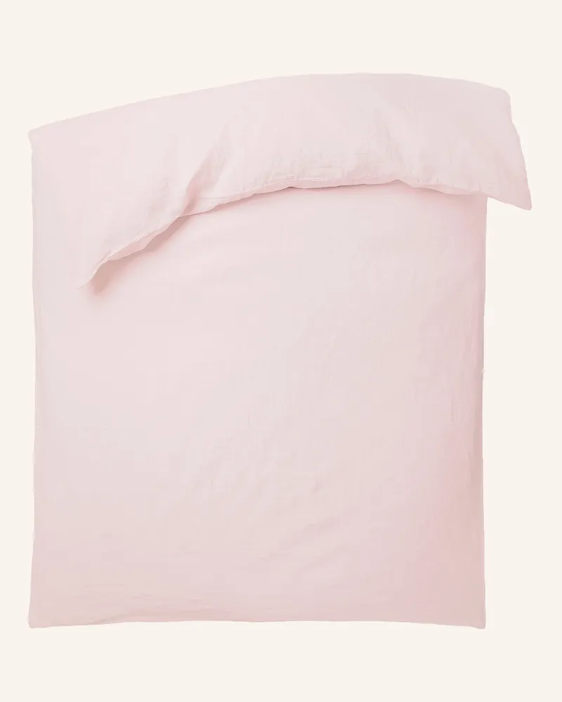 Zoeppritz Bettbezug STAY aus Leinen Rosa