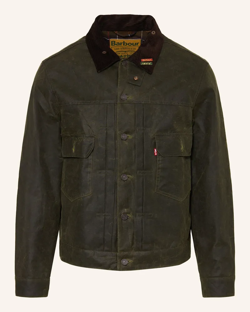 Barbour Fieldjacket TYPE II WAX Oliv
