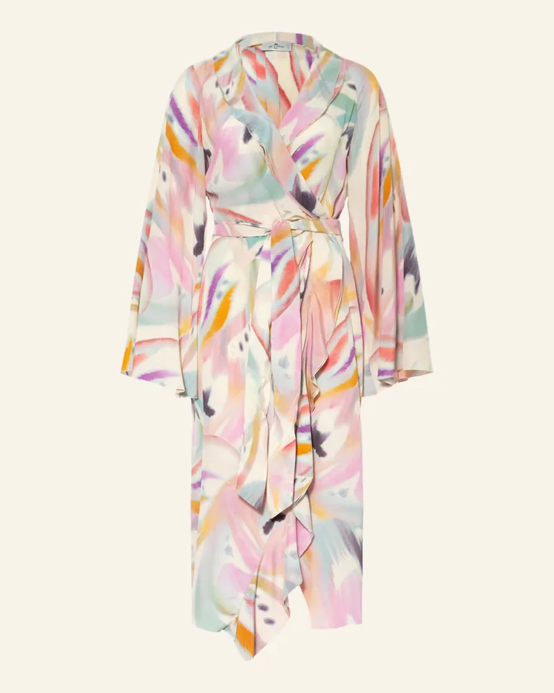 Etro Wickelkleid beige Rosa
