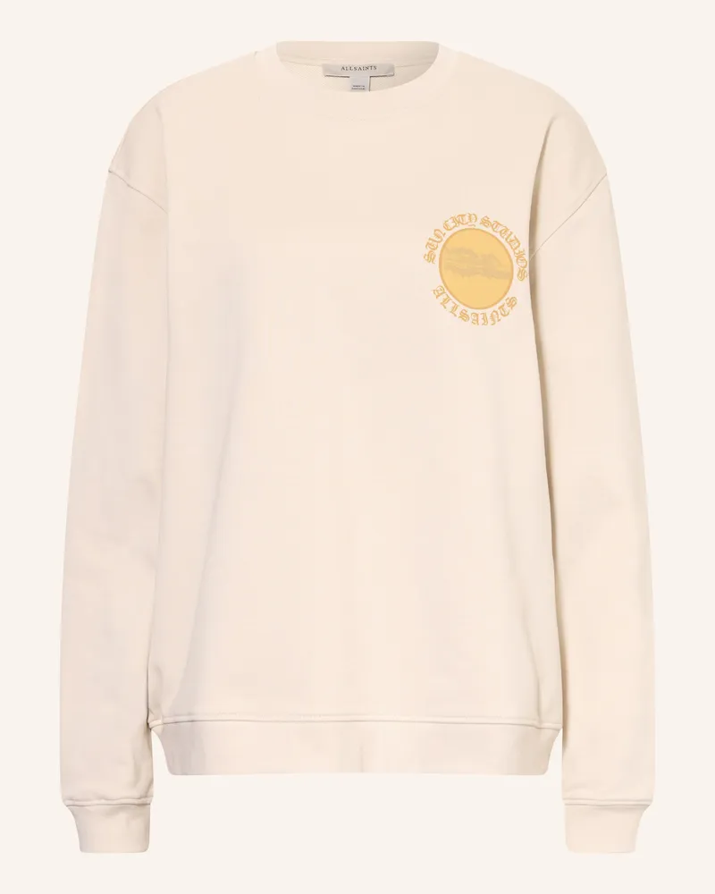 AllSaints Sweatshirt Sun City Etta weiss Creme