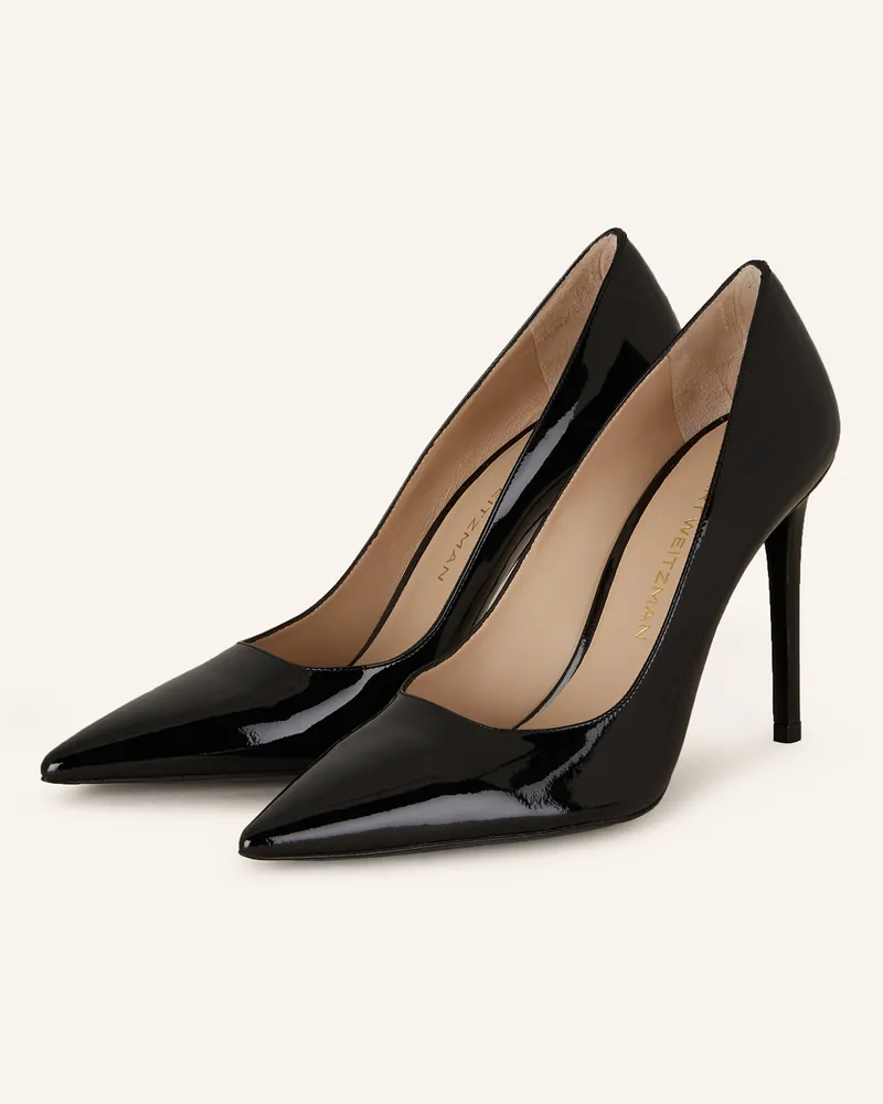 Stuart Weitzman Lack-Pumps Stuart Power 100 schwarz Schwarz