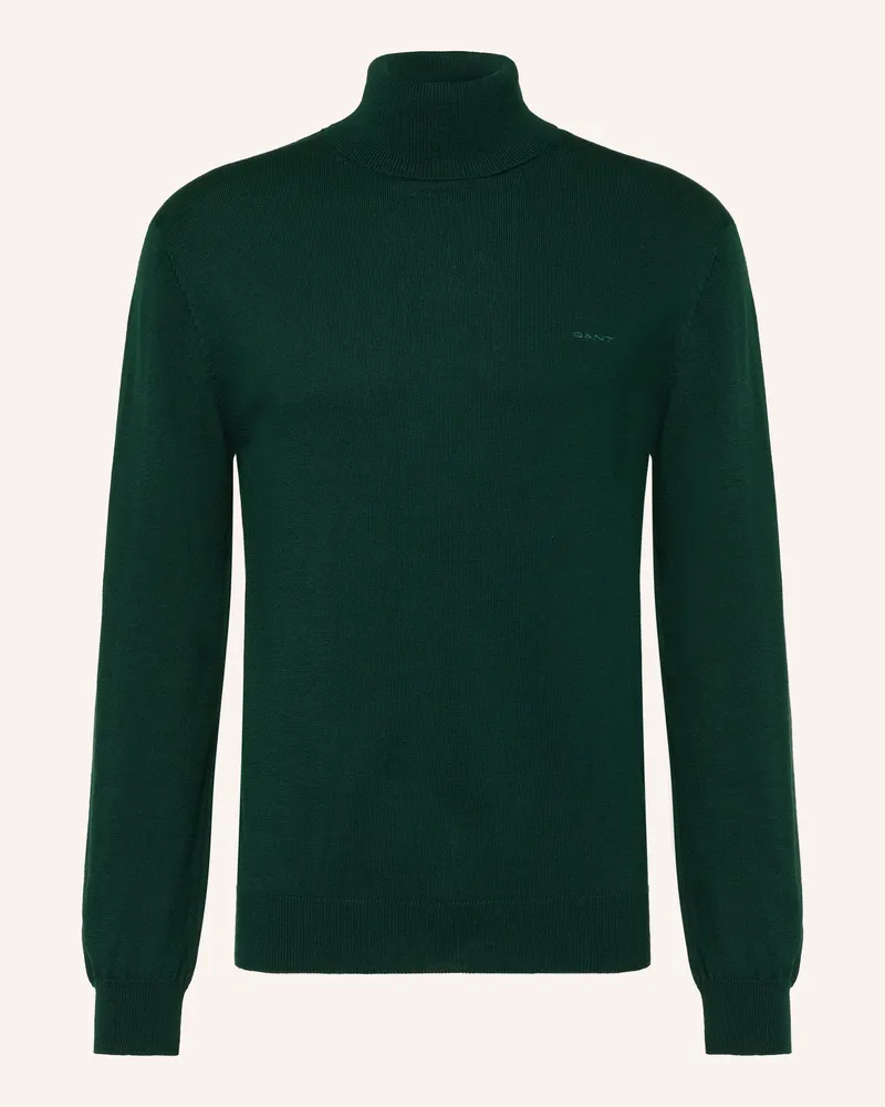 Gant Rollkragenpullover gruen Dunkelgrün
