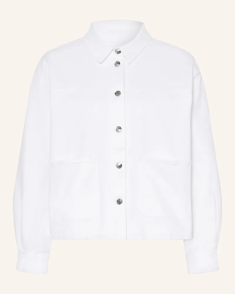 COMMA Jeansjacke weiss 0100
