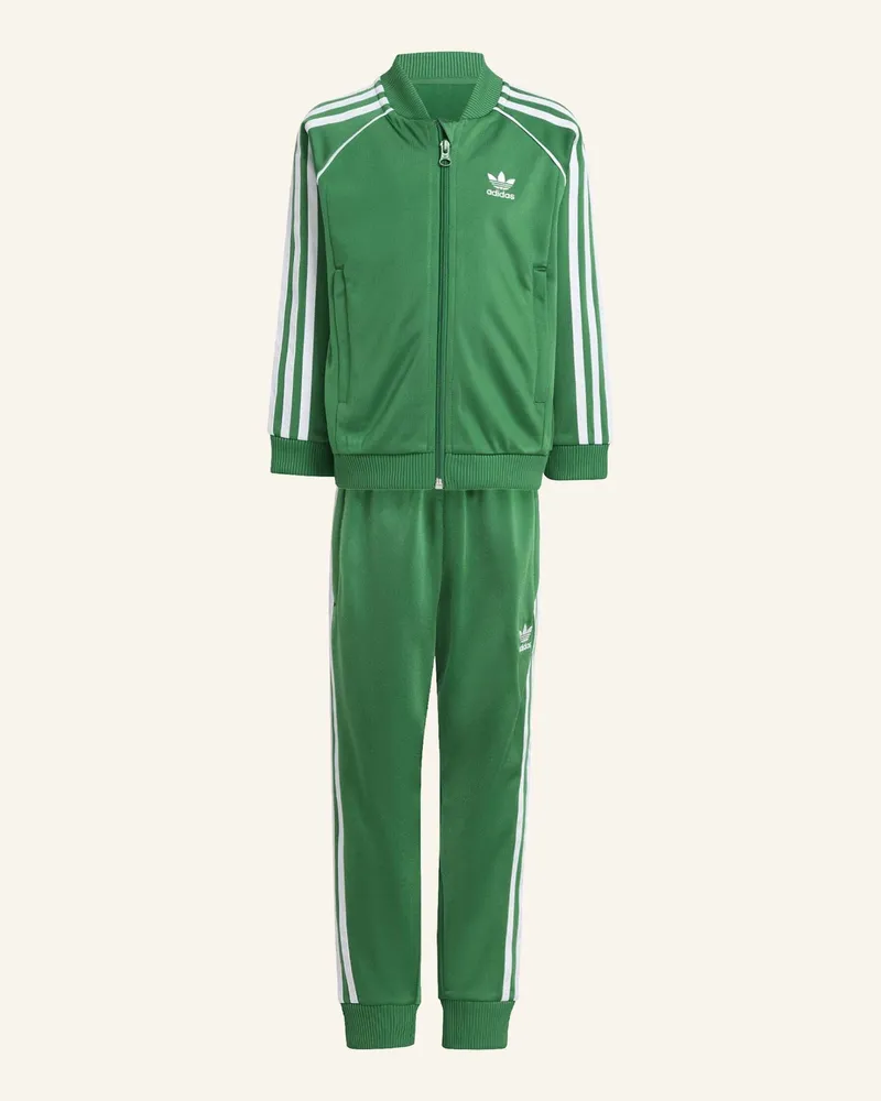 adidas Adicolor Sst Kids Trainingsanzug gruen Grün