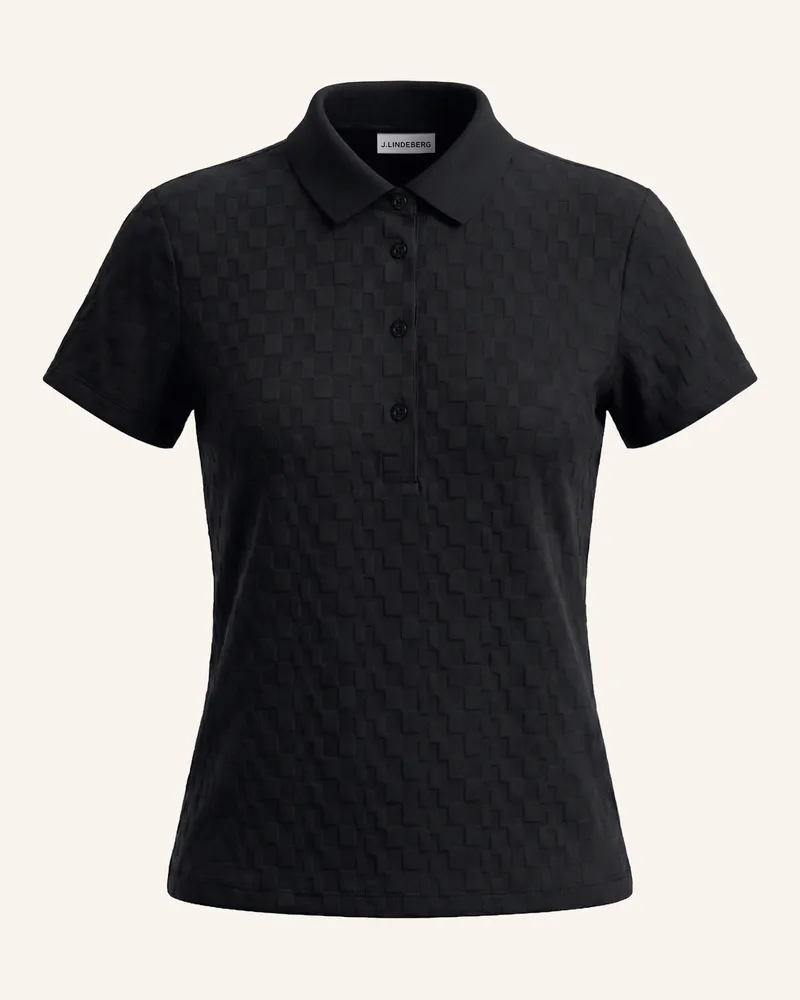 J.Lindeberg Performance‑Polo‑Top schwarz Schwarz