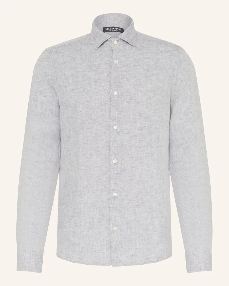 Marc O'Polo Leinenhemd Shaped Fit Grau