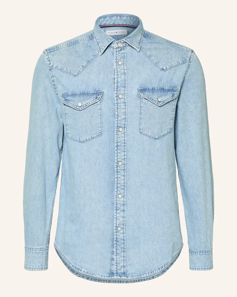 Tommy Hilfiger Jeanshemd Regular Fit blau Hellblau