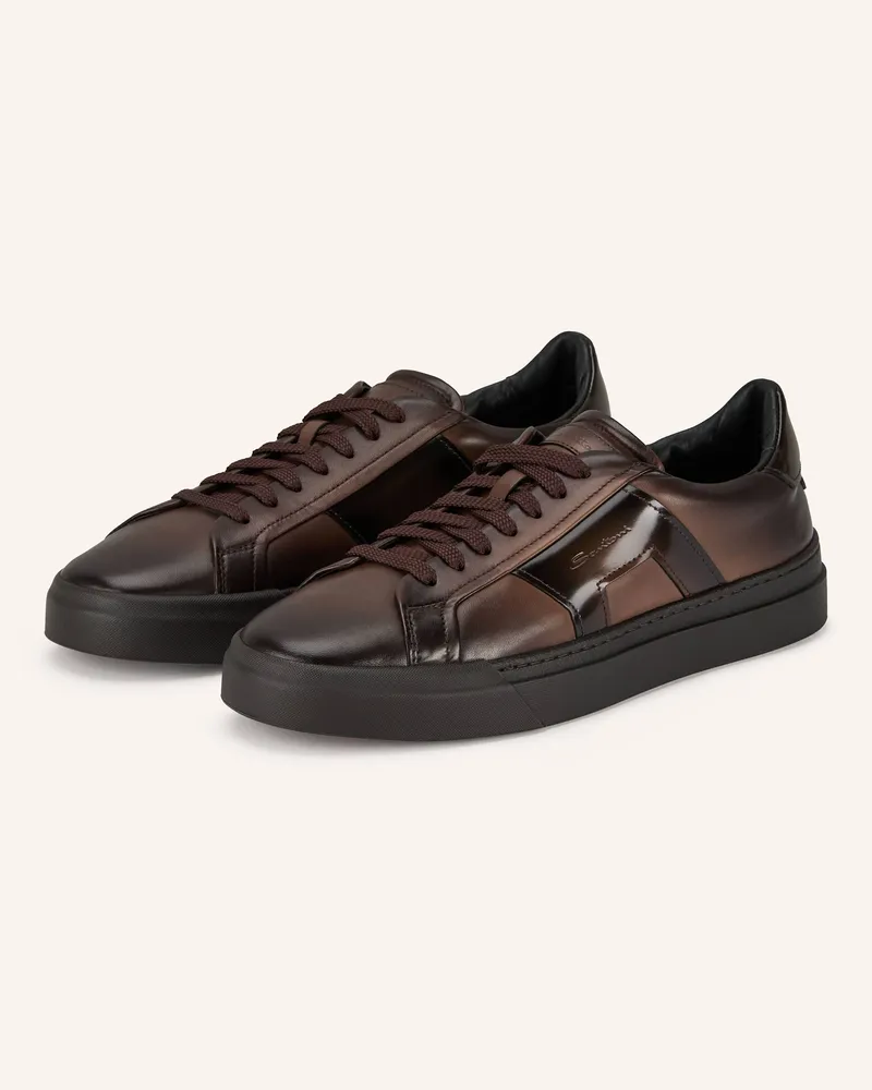 Santoni Sneaker braun Dunkelbraun