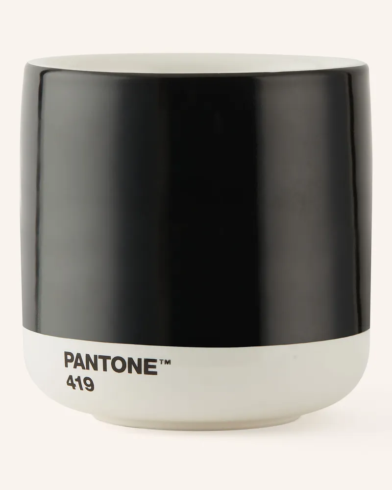 Pantone Universe Latte-Thermobecher schwarz Schwarz