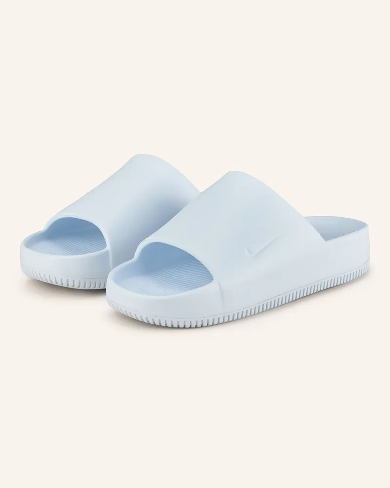 Nike Pantoletten Calm Slide blau Hellblau