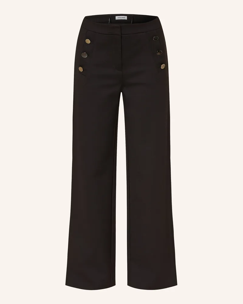 More & More Marlenehose Aus Jersey schwarz Schwarz