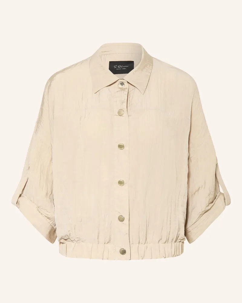 S.Oliver Hemdbluse Mit 3/4-Arm beige Beige