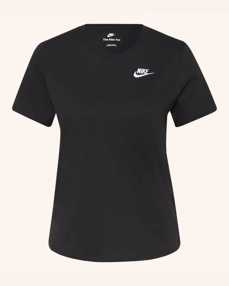Nike T-Shirt Sportswear Club Essentials schwarz Schwarz