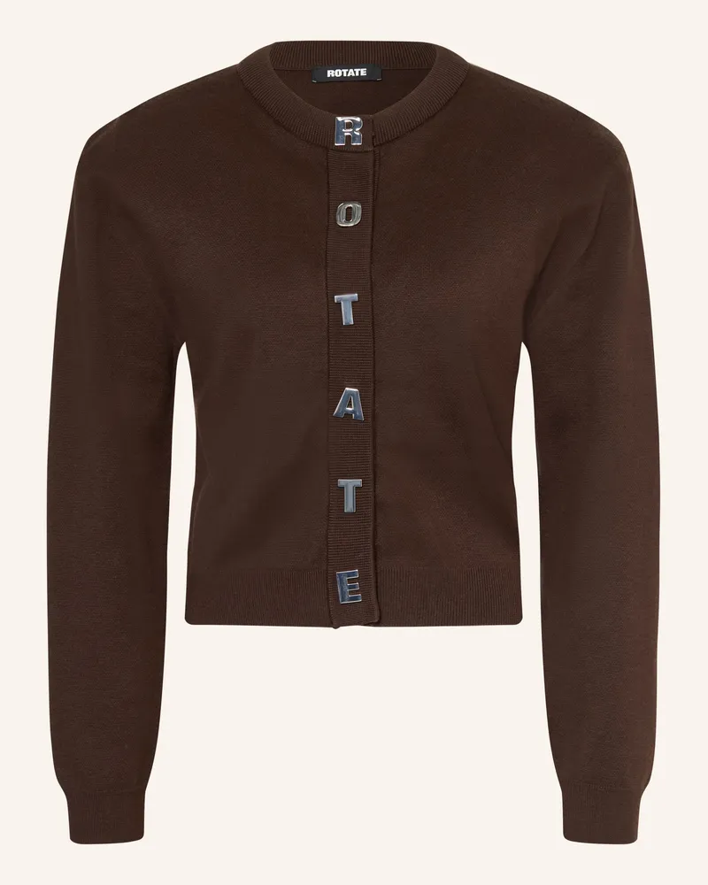 ROTATE Birger Christensen Strickjacke braun Dunkelbraun