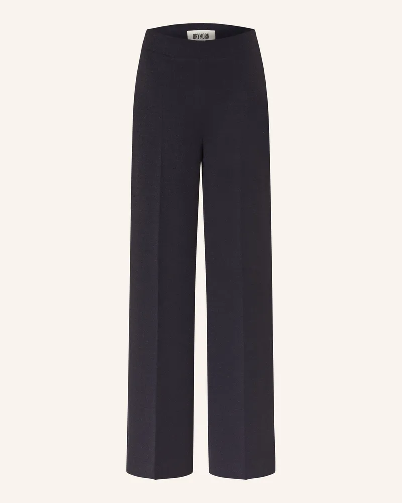 Drykorn Marlenehose BEFORE mit Glitzergarn Dunkelblau