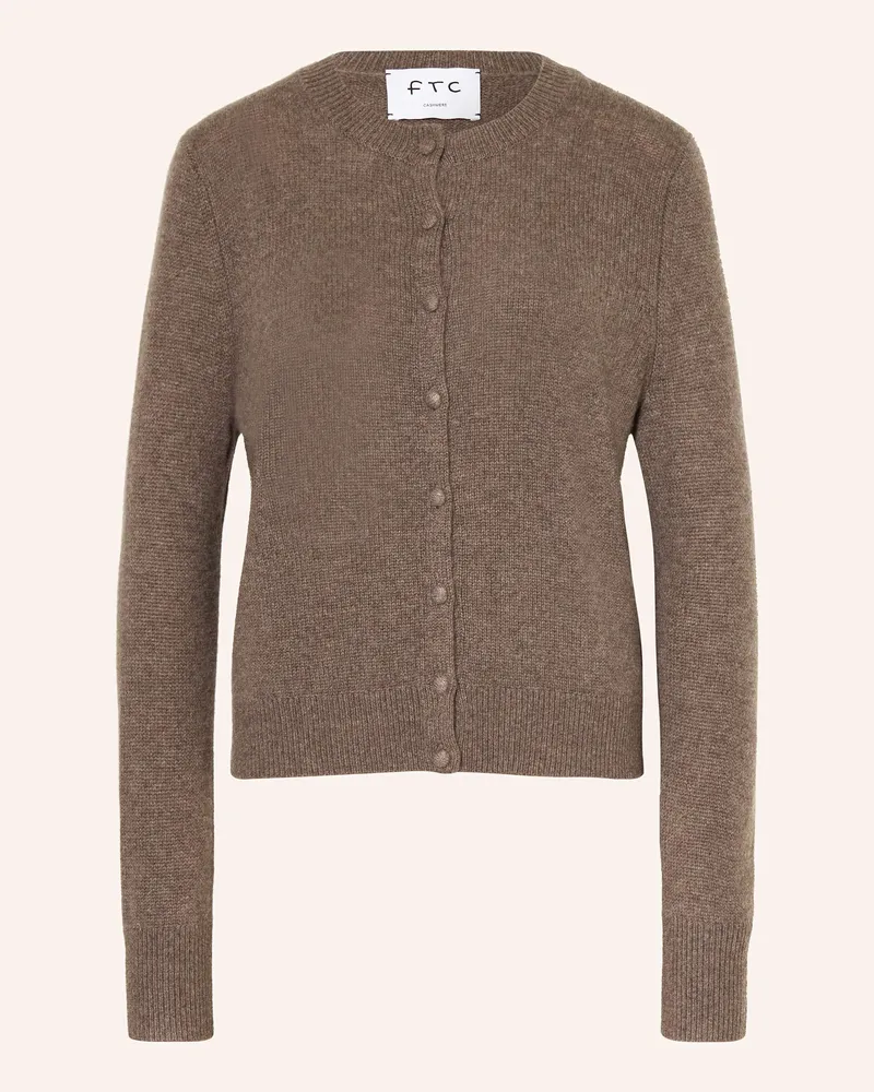 FTC Cashmere Strickjacke aus Cashmere Braun