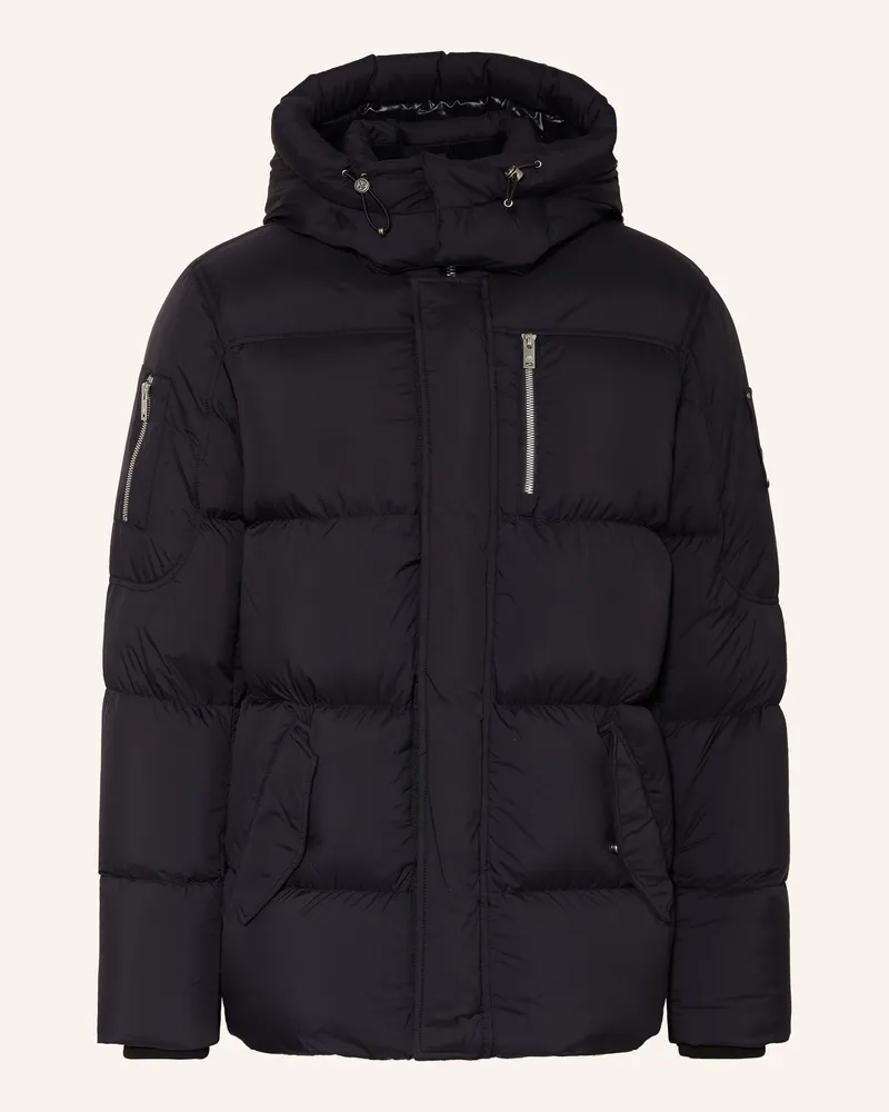 Moose Knuckles Daunenjacke Everest 3q Mit Abnehmbarer Kapuze schwarz Schwarz