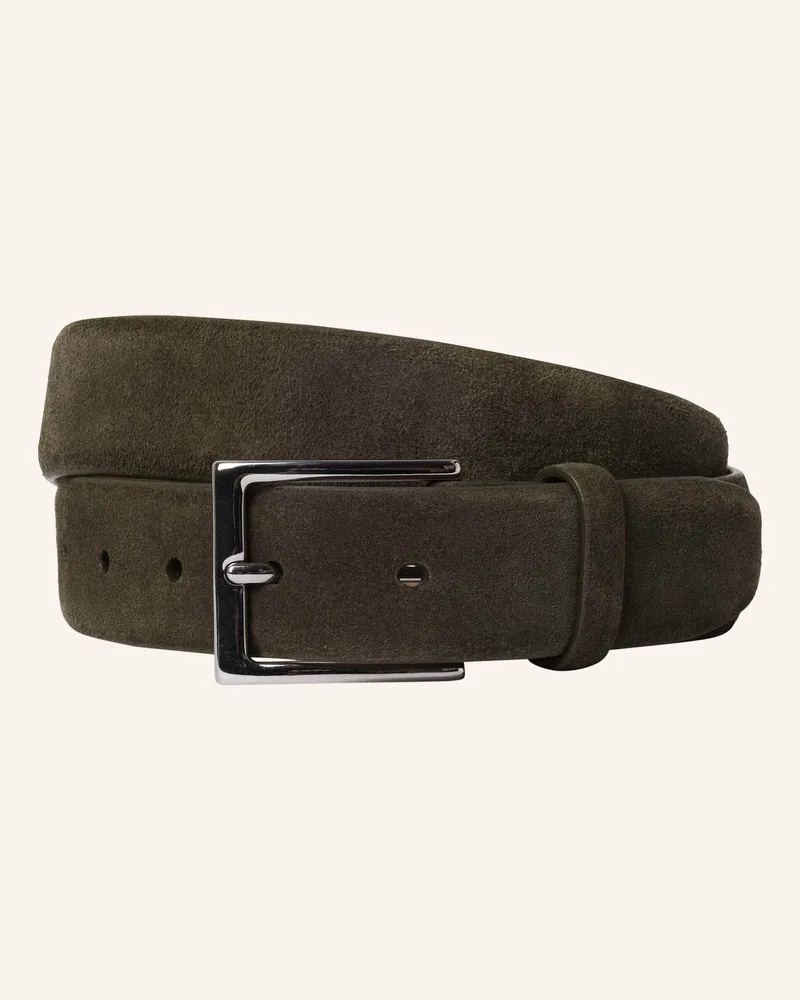 Hackett Gürtel SUEDE FEATHER EDGE Grün
