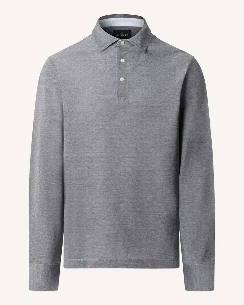 Hackett Poloshirt Oxford Pique Polo Ls blau Blau