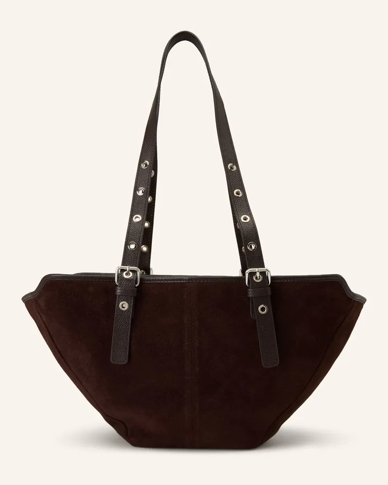NÚNOO Beuteltasche NORA SMALL Dunkelbraun