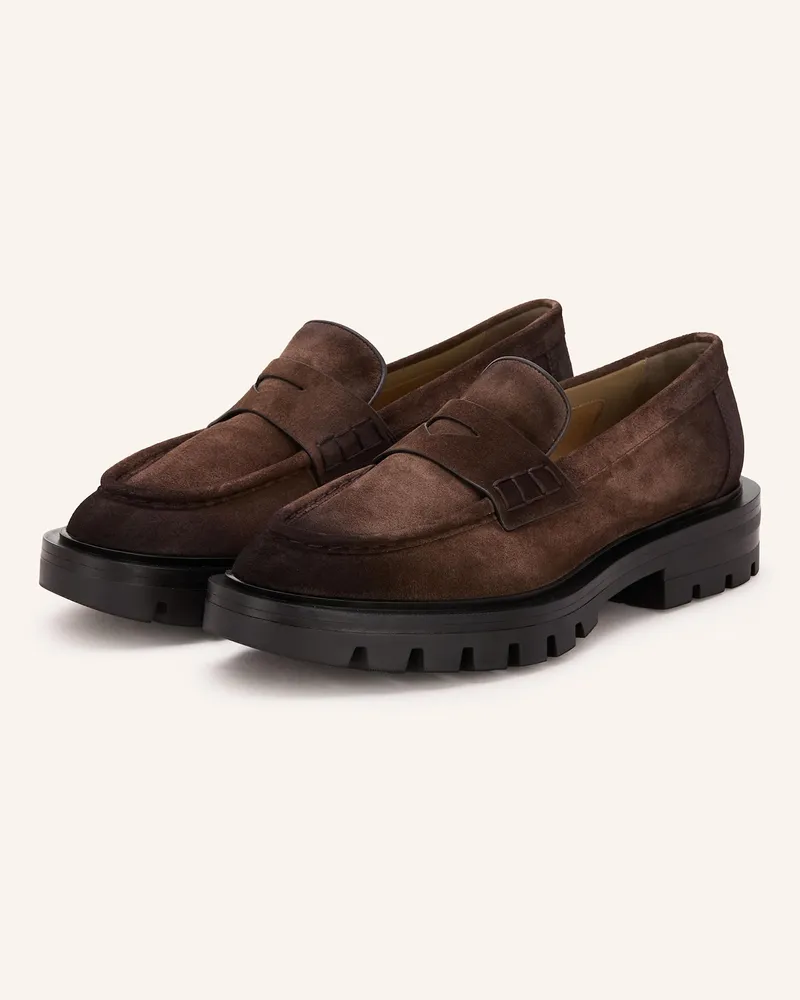 Santoni Penny-Loafer Regina braun Dunkelbraun