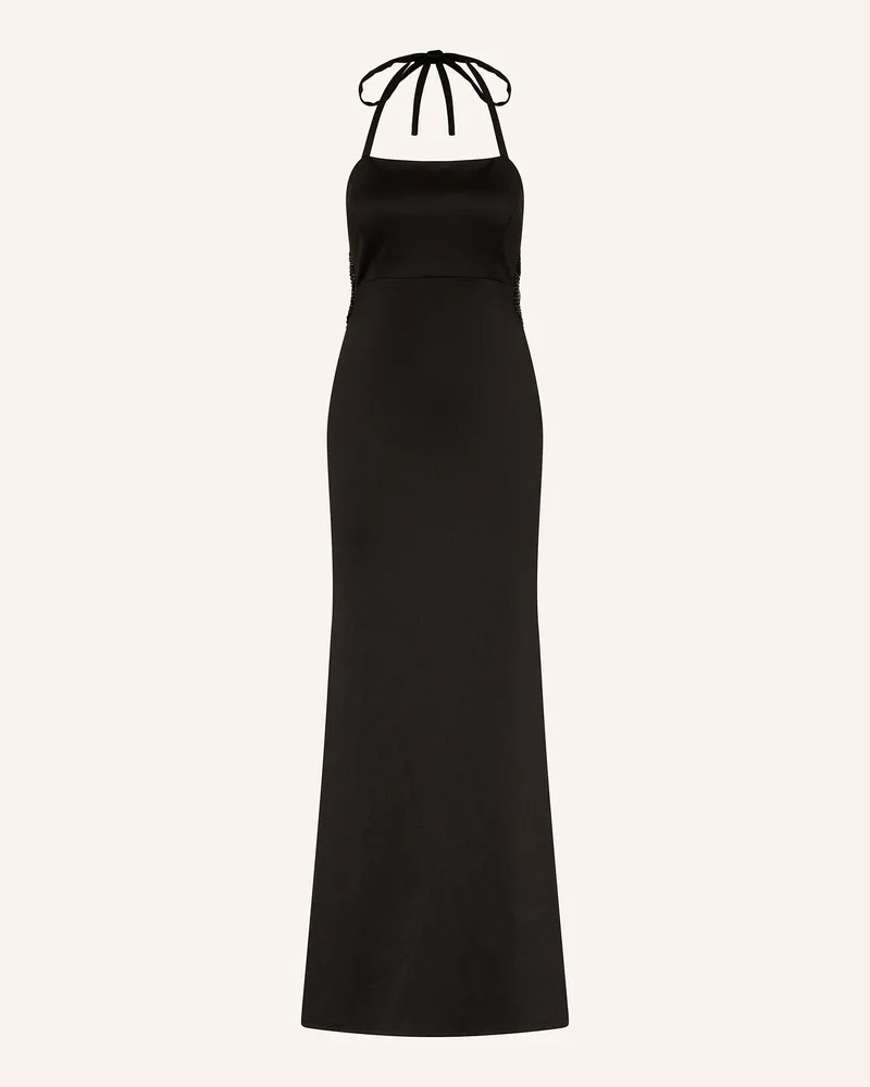 Vera Mont Abendkleid mit Cut-outs und Schmucksteinen Schwarz
