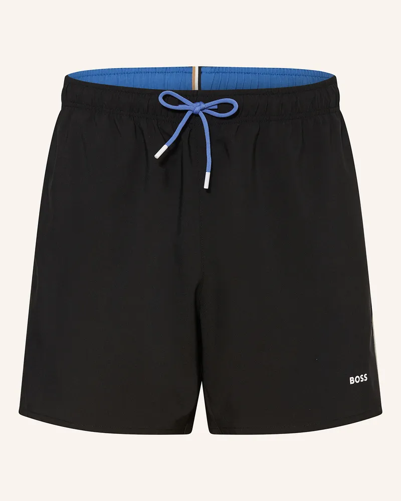 HUGO BOSS Badeshorts Tio schwarz Schwarz