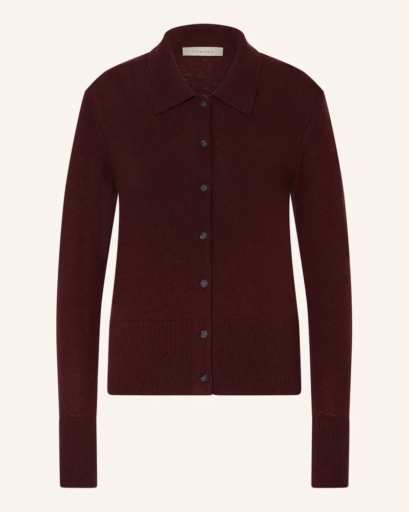 lilienfels Strickjacke braun Dunkelbraun