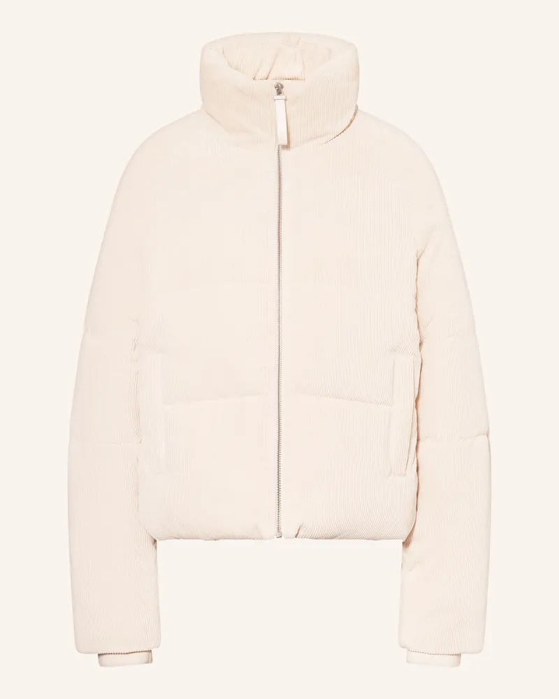 COMMA Steppjacke aus Cord Ecru