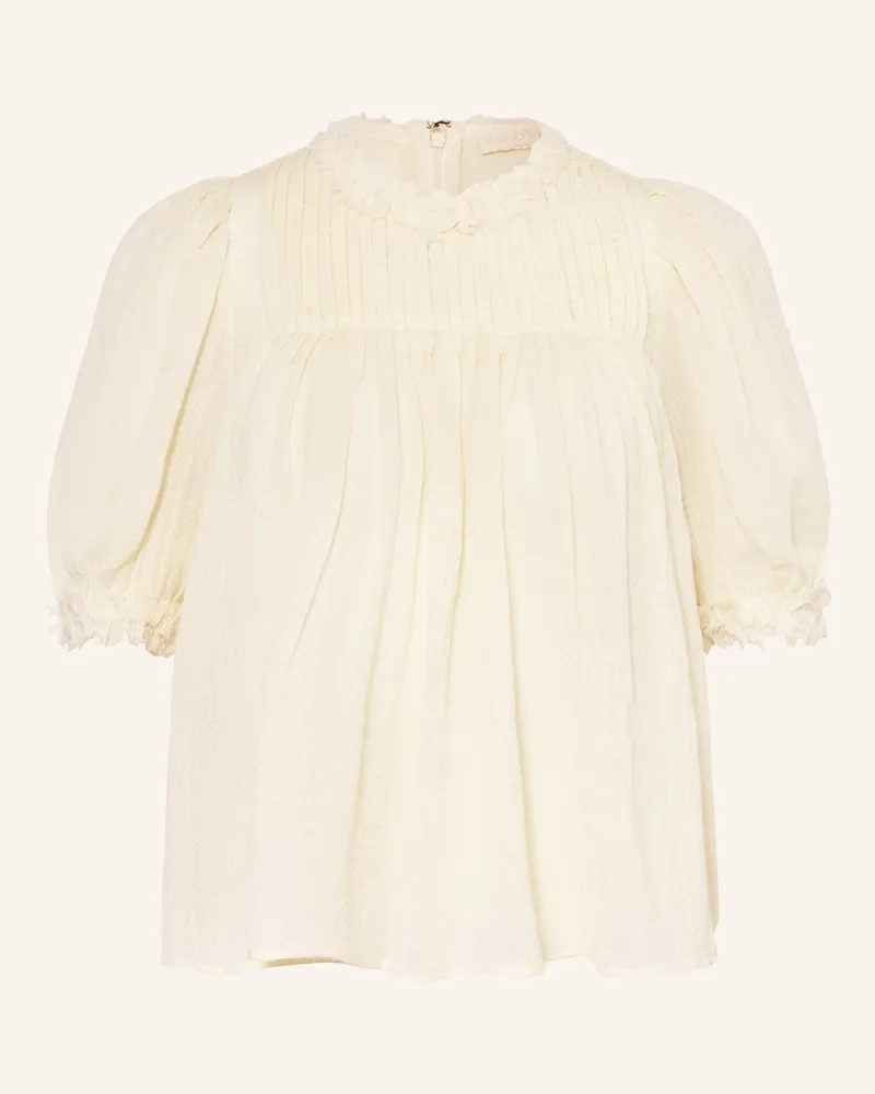 Ulla Johnson Blusenshirt Karlyn weiss Ecru