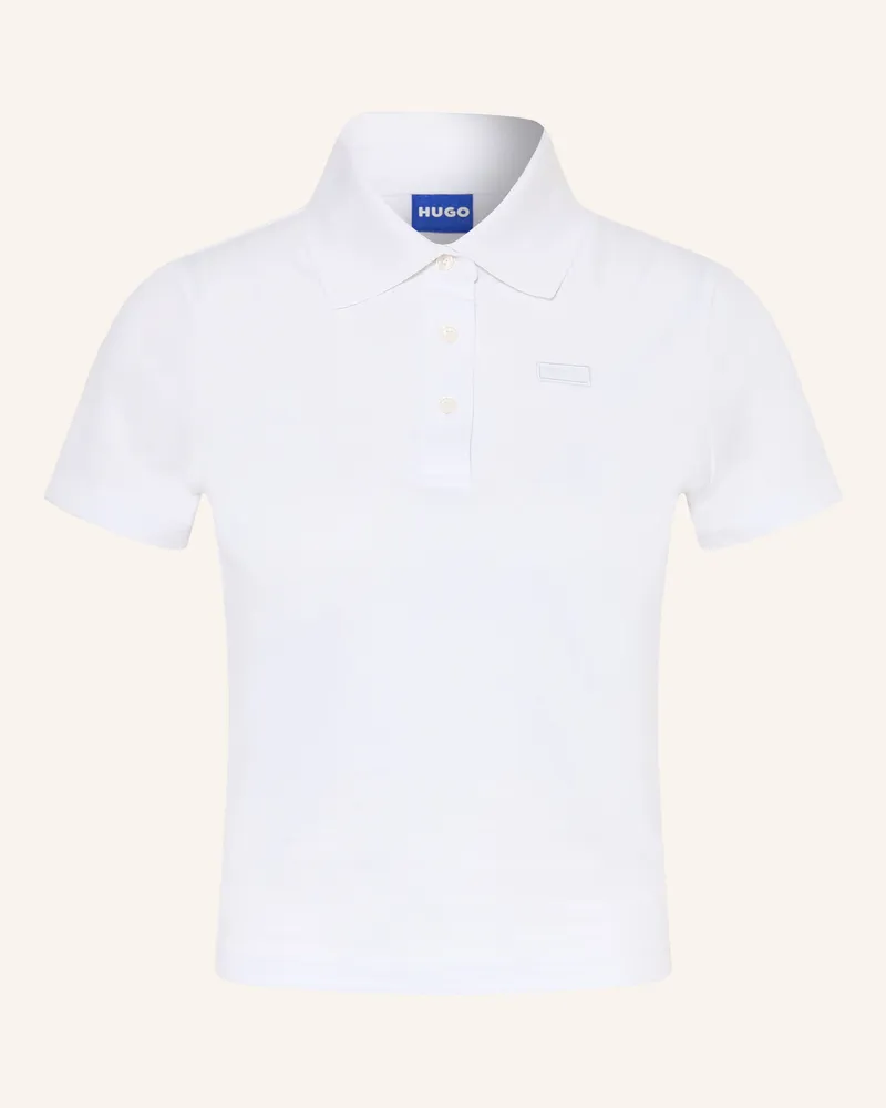 HUGO BOSS Piqué-Poloshirt Dapolette weiss Weiss