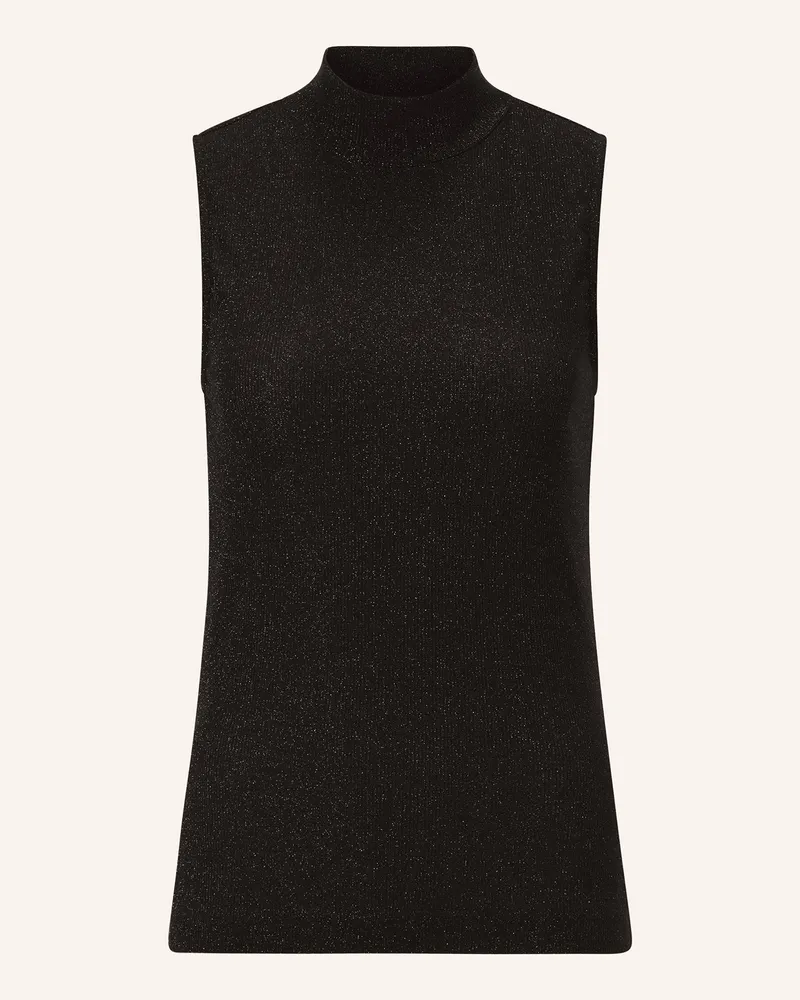 Rich&Royal Stricktop Mit Glitzergarn schwarz Schwarz