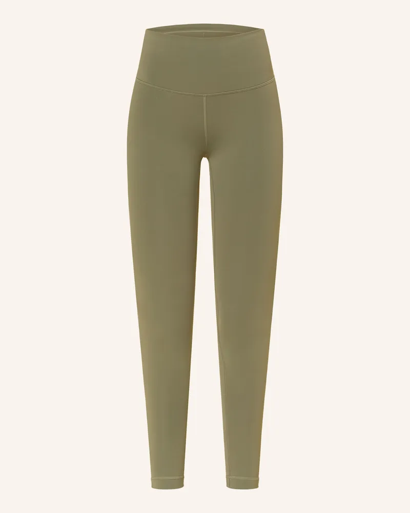 LULULEMON Tights WUNDER TRAIN 28IN Oliv