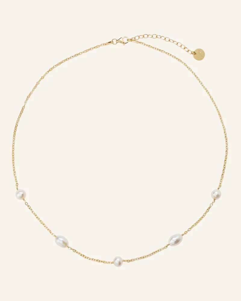 POMPIDOU Halsketten Aurelia Pearl By Glambou gold Gold