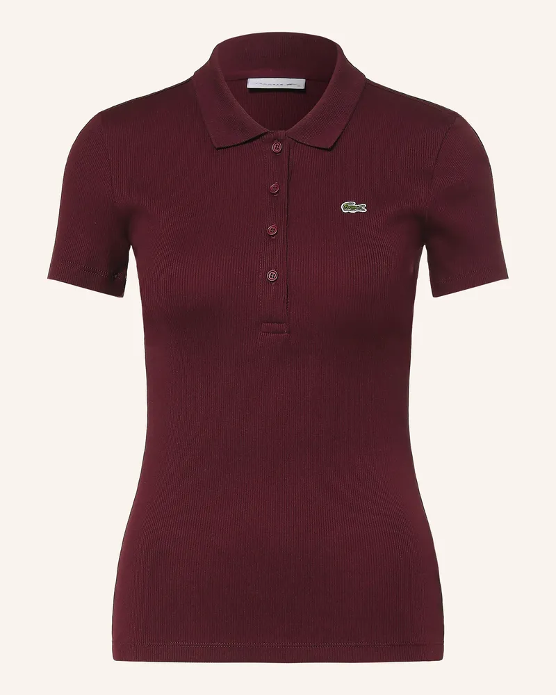 Lacoste Jersey-Poloshirt rot Dunkelrot