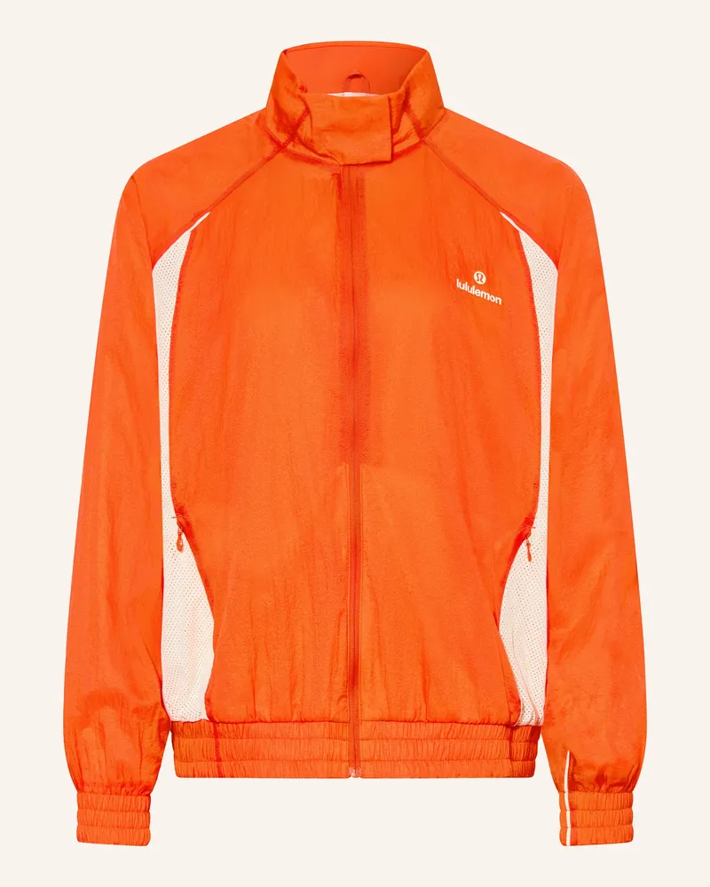 LULULEMON Oversized-Trainingsjacke License To Train Textured orange Orange