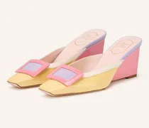 Lack-Wedges Belle Vivier rosa