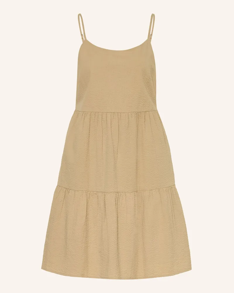 Knowledge Cotton Apparel Kleid Beige