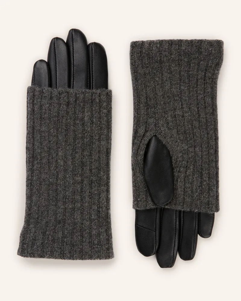 Roeckl Handschuhe Kingston Im Materialmix schwarz Schwarz