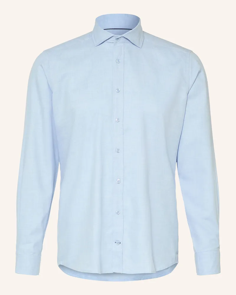 Strokesman's Flanellhemd Regular Fit blau Hellblau