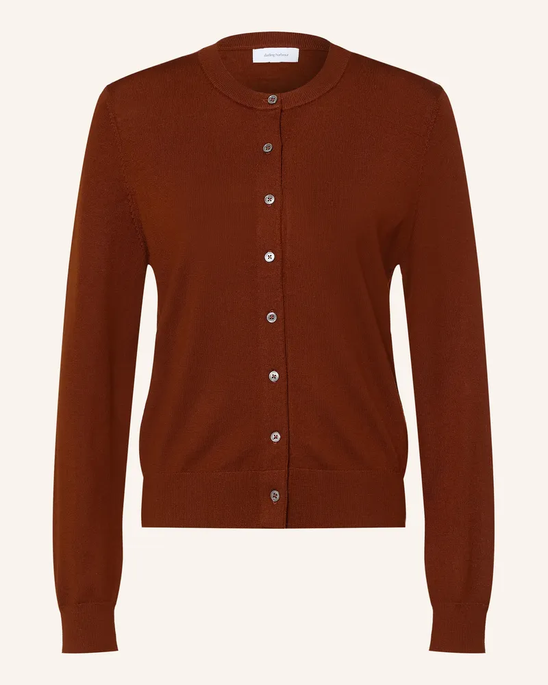 Darling Harbour Strickjacke Aus Merinowolle braun Cinnamon