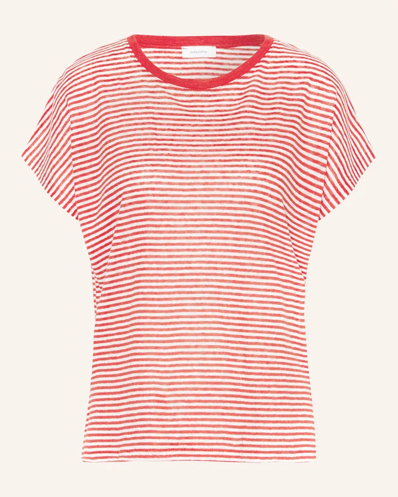 Darling Harbour T-Shirt aus Leinen Rot