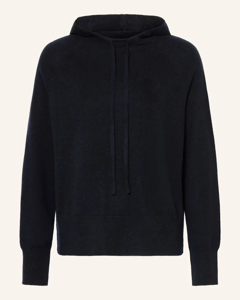 ALLUDE Strick-Hoodie mit Cashmere Dunkelblau