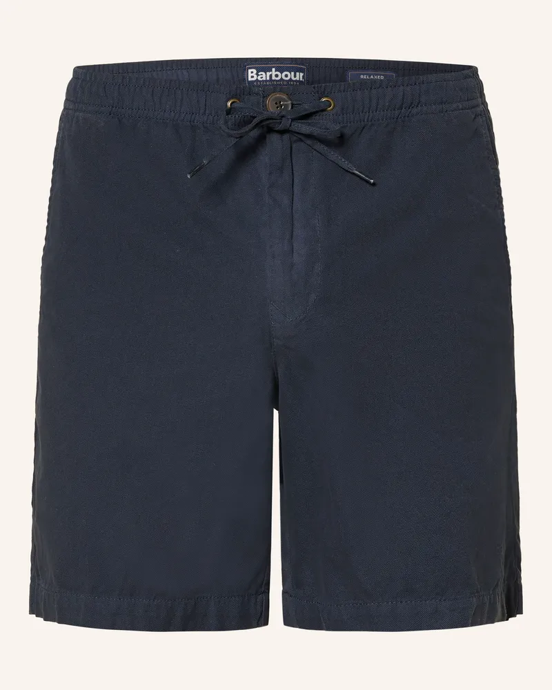 Barbour Shorts Oxford Relaxed Fit blau Dunkelblau
