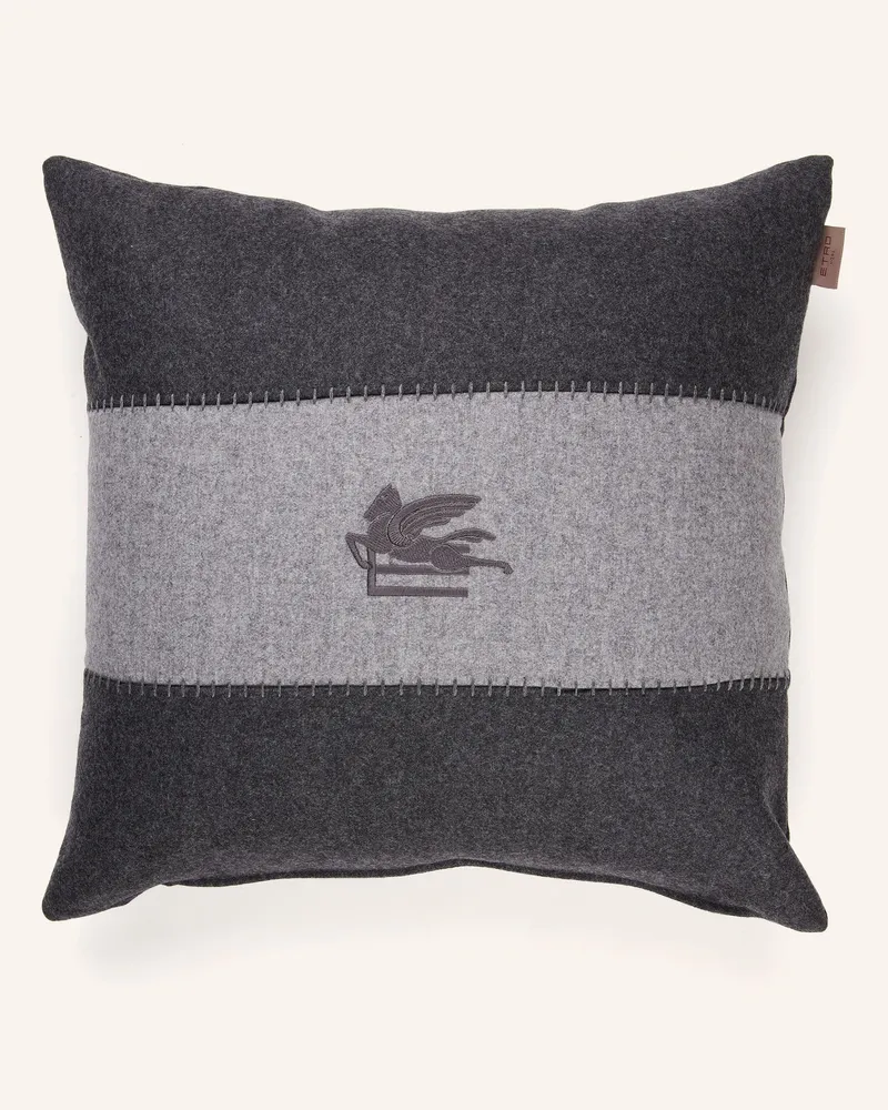 Etro Dekokissen grau Grau