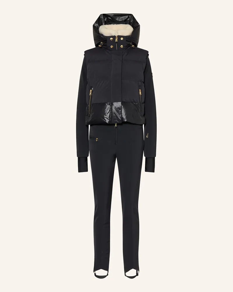 Bogner Set: Daunen-Skiweste Und Ski-Overall Ulla-D schwarz Schwarz