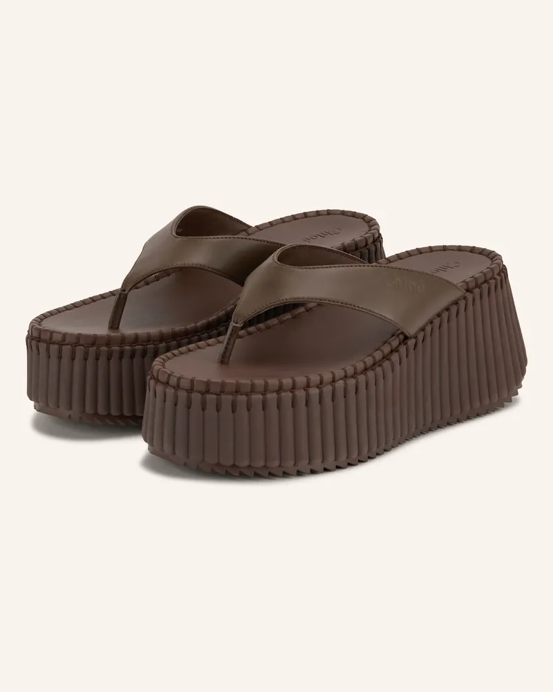 Chloé Zehentrenner Nama braun 28x