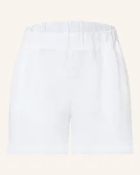 120% Lino Leinenshorts Weiss