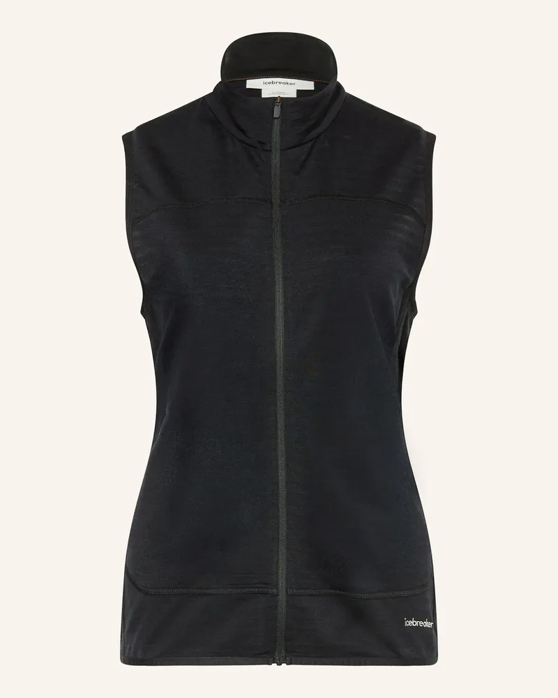 Icebreaker Funktionsweste REALFLEECE™ 300 DESCENDER Schwarz